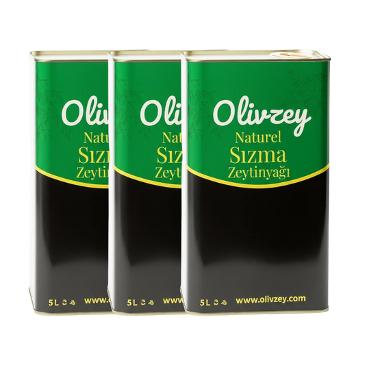 Olivzey Premium | Erken Hasat Soğuk Sıkım Naturel Sızma Zeytinyağı 15L